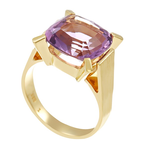 Ring, 14K, Gelbgold, Amethyst Detailbild #1