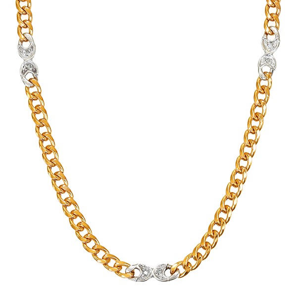 Collier, 8K, Gelb-/Weißgold, Diamanten Detailbild #1