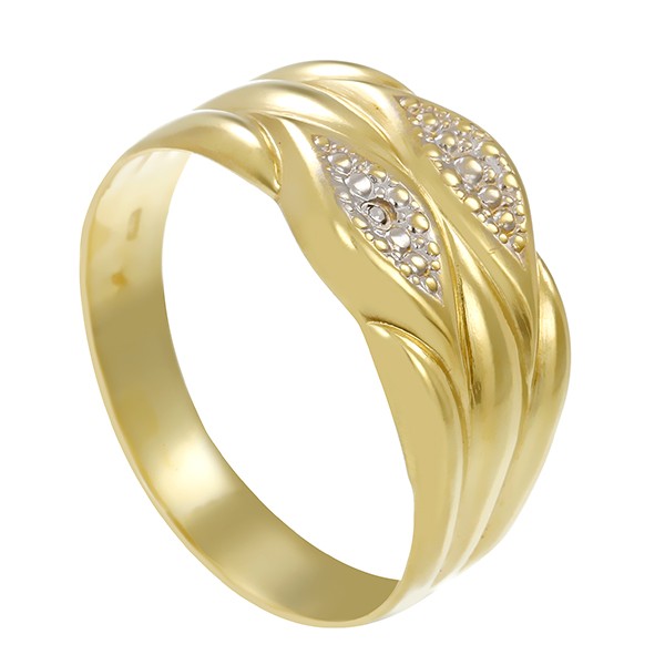 Ring, 14K, Gelb-/Weißgold, Diamant Detailbild #1