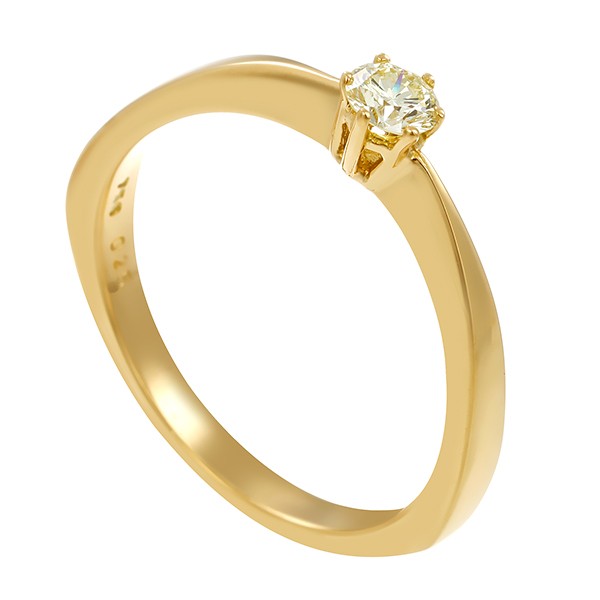 Brillantring, 18K, Gelbgold, 0,25ct Detailbild #1