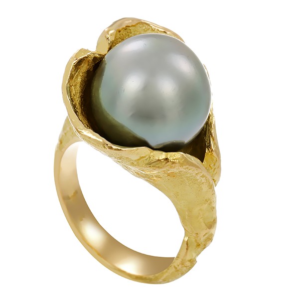 Ring, 18K, Gelbgold, Tahiti-ZP Detailbild #1