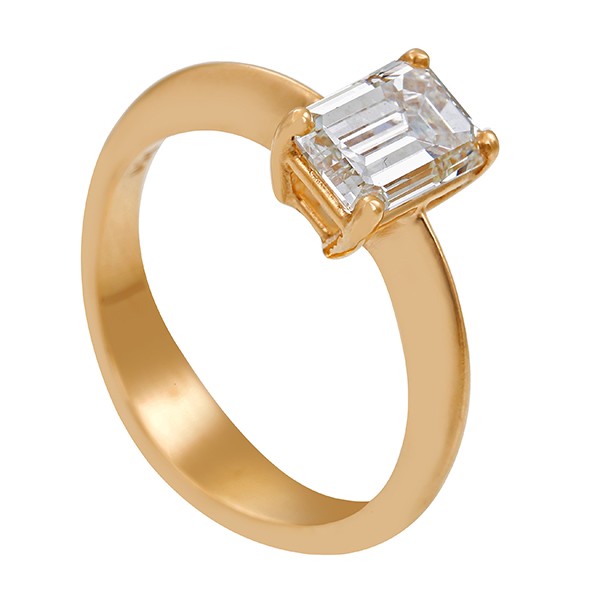 Damenring, 18K, Roségold, Diamant 1,63ct, Zertifikat Detailbild #1