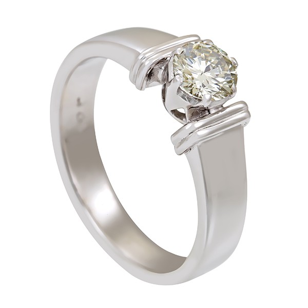 Diamantring, 18K, Weißgold, Brillant 0,45 ct Detailbild #1