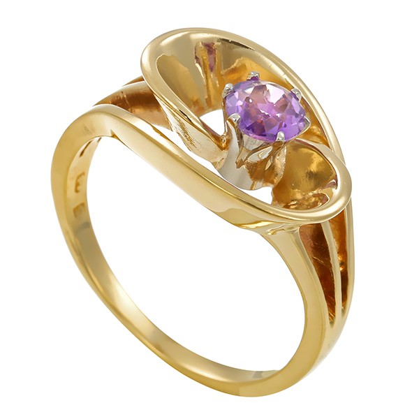 Ring, 14K, Gelbgold, Amethyst Detailbild #1