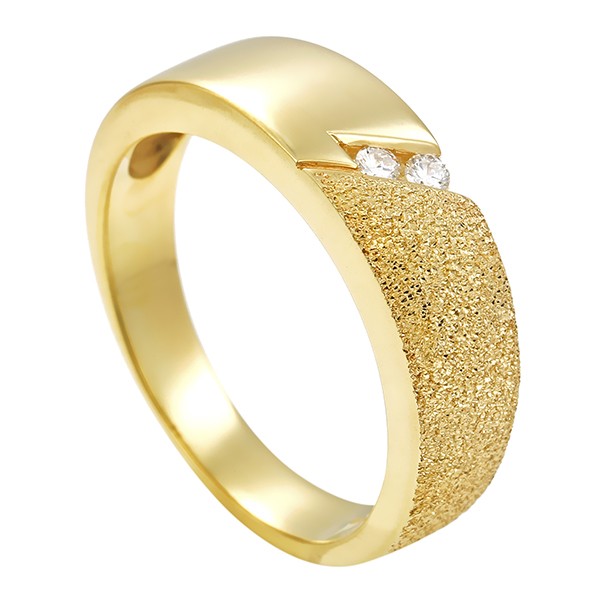 Ring, 14K, Gelbgold, Brillant Detailbild #1