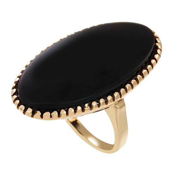 Ring, 10K, Gelbgold, Onyx, U 51 Detailbild #1