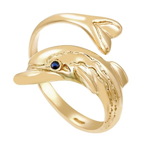 Ring, 14K, Gelbgold, Saphir Detailbild #1