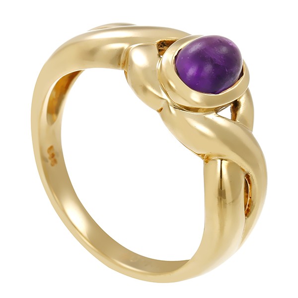 Ring, 14K, Gelbgold, Amethyst Detailbild #1