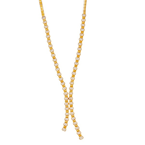 Collier, 22K, Gelbgold, Zirkonia Detailbild #1