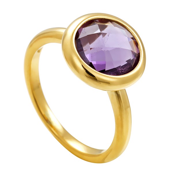 Ring, 18K, Gelbgold, Amethyst Detailbild #1