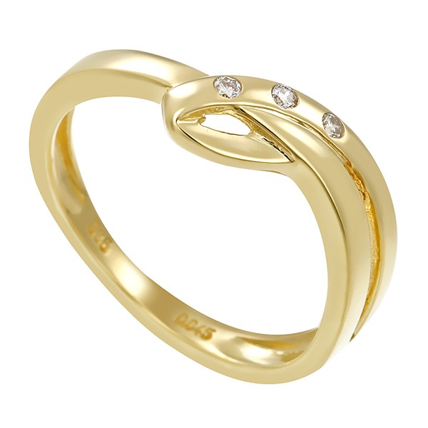 Diamantring, 14K, Gelbgold, Brillanten Detailbild #1