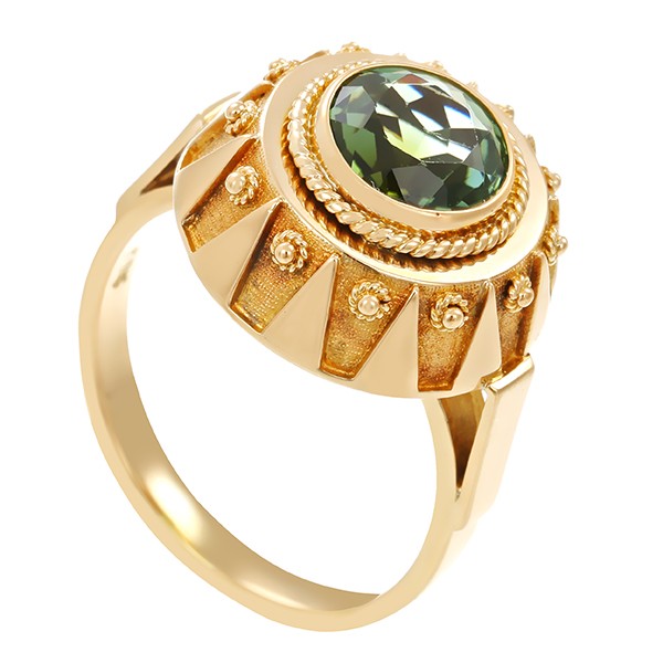 Ring, 14K, Gelbgold, Turmalin Detailbild #1
