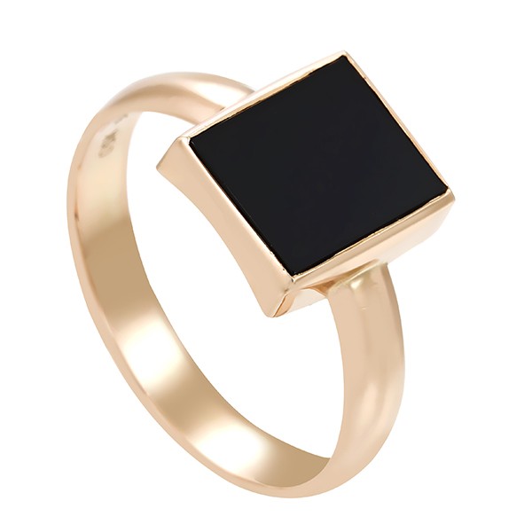 Ring, 8K, Gelbgold, Onyx Detailbild #1