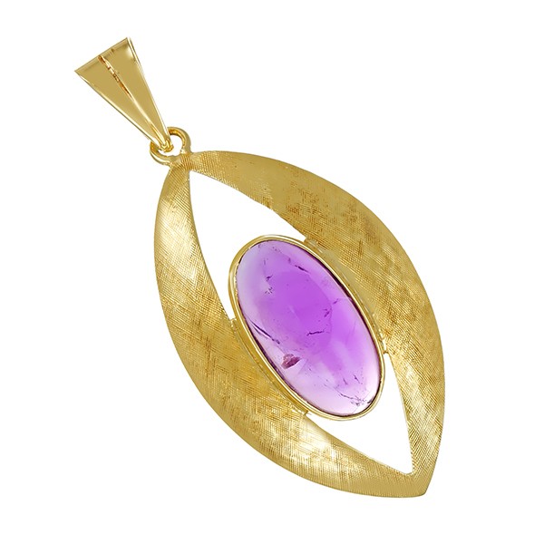 Anhänger, 14K, Gelbgold, Amethyst Detailbild #1