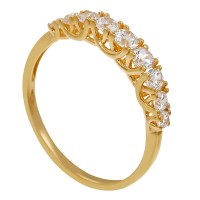 Ring, 18K, Gelbgold, Zirkonia Detailbild #1