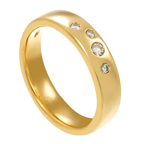 Ring, 14K, Gelbgold, Brillanten, U55 Detailbild #1