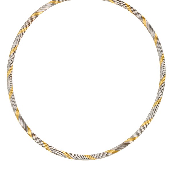 Collier, Reif, 18K, Gelb-/Weißgold Detailbild #1