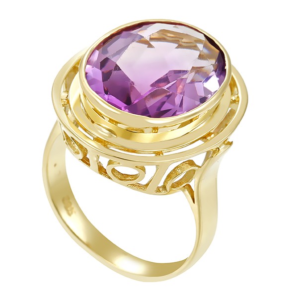 Ring, 14K, Gelbgold, Amethyst Detailbild #1