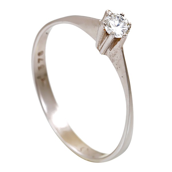 Diamantring, 14K, Weißgold, Brillant 0,15ct Detailbild #1