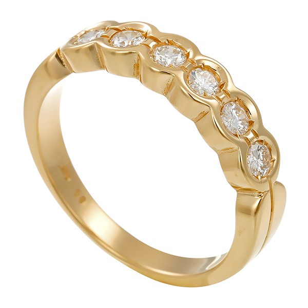 Ring, 14K, Gelbgold, Brillanten ca. 0,42ct Detailbild #1