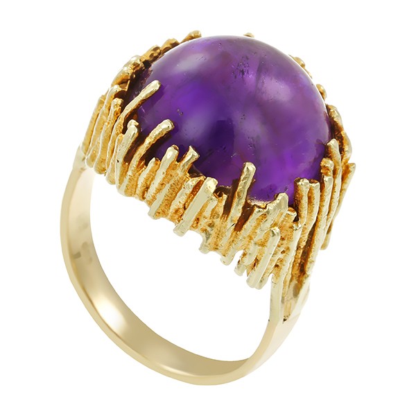 Ring, 14K, Gelbgold, Amethyst Detailbild #1