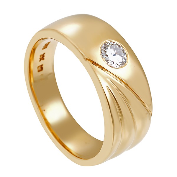 Ring, 14K, Gelbgold, Brillant Detailbild #1