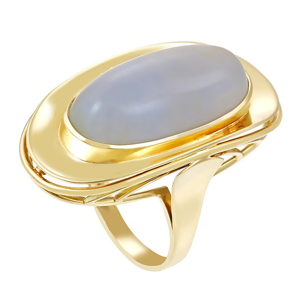 Ring, 14k, Gelbgold, Quarz, Detailbild #1