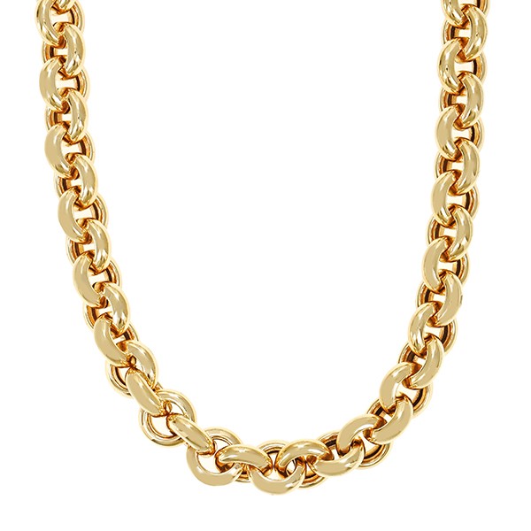 Collier, 14K, Gelb-/Weißgold, Anker Detailbild #1