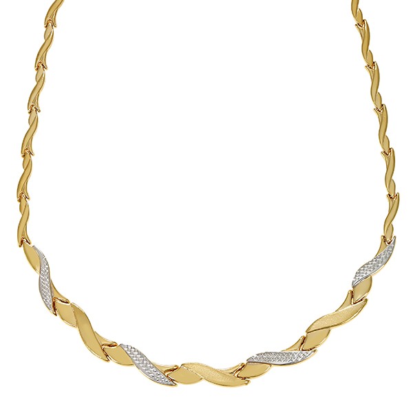 Collier, 14K, Gelb-/Weißgold Detailbild #1