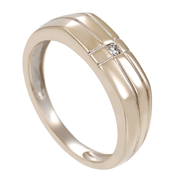 Diamantring, 14K, Weißgold, Brillant Detailbild #1