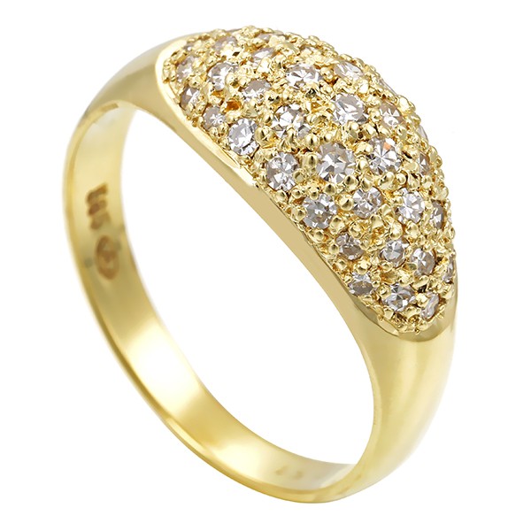 Diamantring, 14K, Gelbgold, Diamanten 0,51 ct Detailbild #1