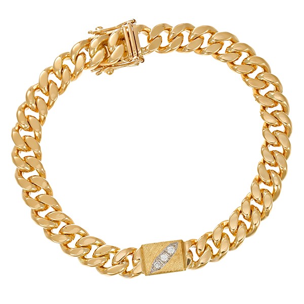 Armband, 14K, Gelb-/Weißgold, Brillanten Detailbild #1