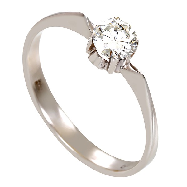 Diamantring, 18K, Weißgold, Brillant 0,36 ct Detailbild #1