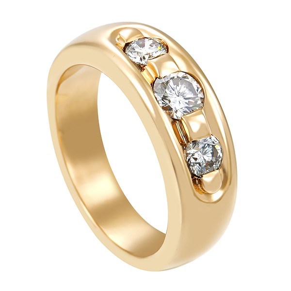 Diamantring, 14K, Gelbgold, Brillant(en) 0,62 ct Detailbild #1