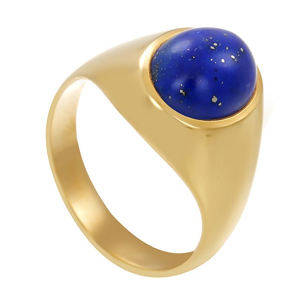 Ring, 18K, Gelbgold, Lapis, U54 Detailbild #1