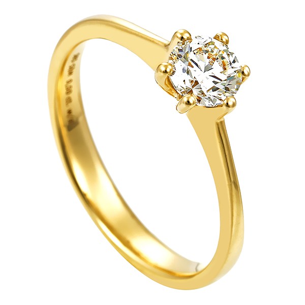 Diamantring, 14K, Gelbgold, Brillant 0,50 ct Detailbild #1