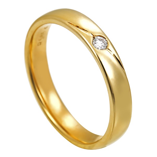 Diamantring, 14K, Gelbgold, Brillant Detailbild #1