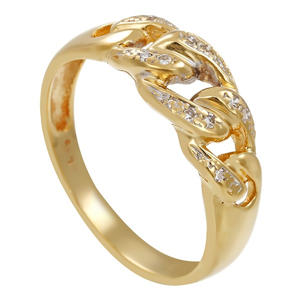 Diamantring, 14K, Gelbgold, U 59 Detailbild #1