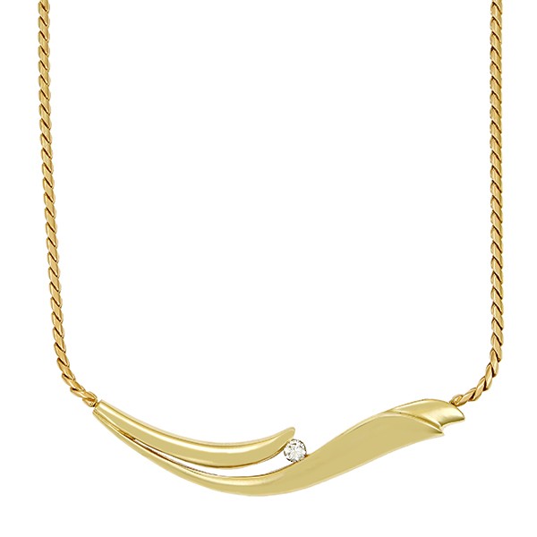 Collier, 14K, Gelbgold, Brillant Detailbild #1