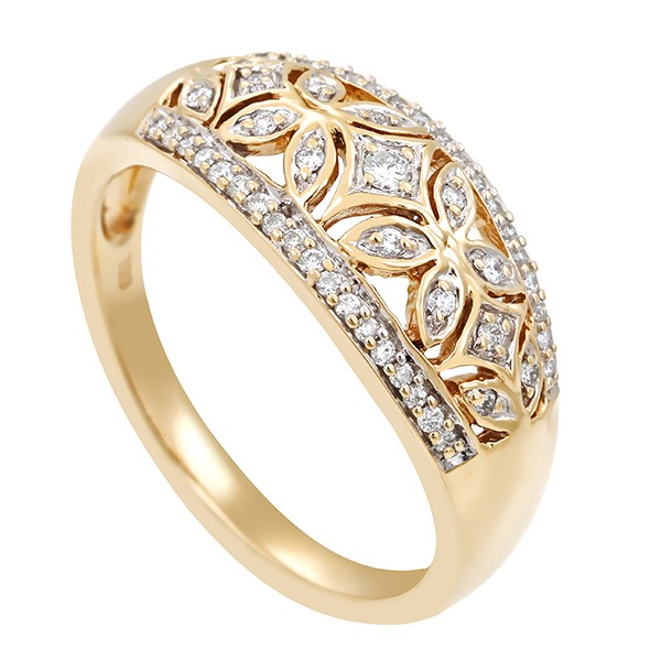 Ring, 8K, Gelbgold, Brillanten Detailbild #1