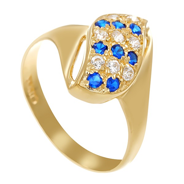 Ring, 14K, Gelbgold, Zirkonia, U56 Detailbild #1