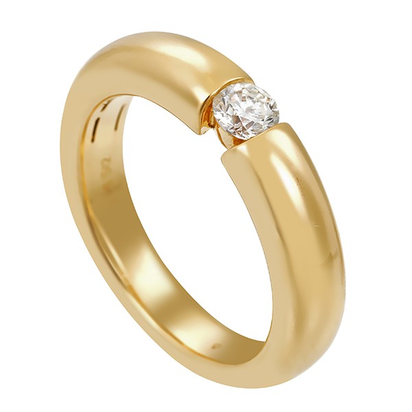 Diamantring, 18K, Gelbgold, Brillant Detailbild #1