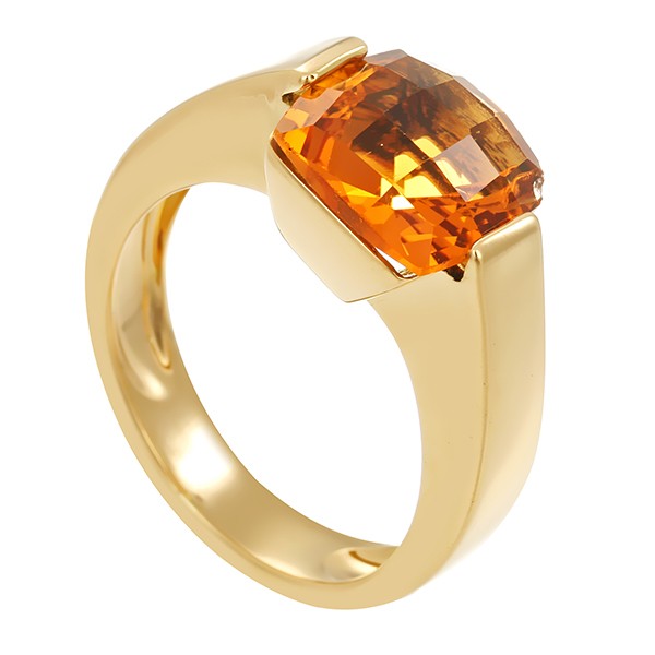 Ring, 18K, Gelbgold, Citrin Detailbild #1