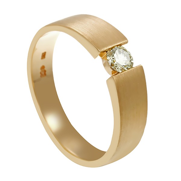 Diamantring, 14K, Gelbgold, Brillant 0,21 ct Detailbild #1