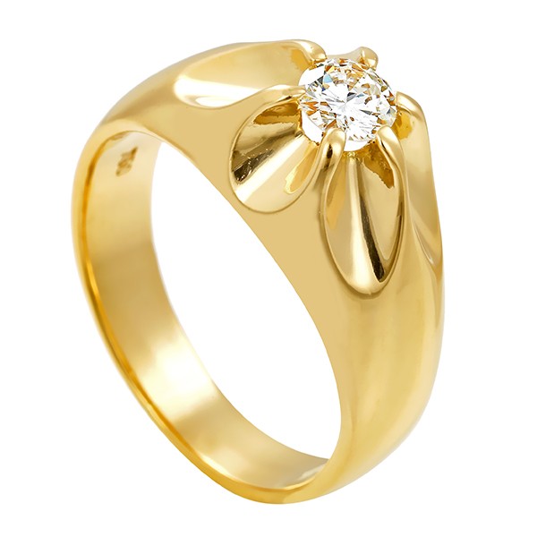 Brillantring, 18K, Gelbgold, 0,37ct Detailbild #1