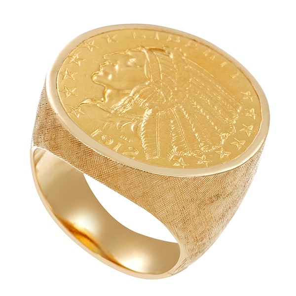 Ring, 14K, Münze 21,6K, Gelbgold Detailbild #1