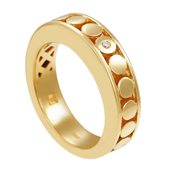 Ring, 18K, Gelbgold, Brillant Detailbild #1